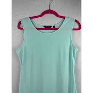 IMAN Womens Sleeveless Mint Tank Top S Polyester/Spandex Stretchy
